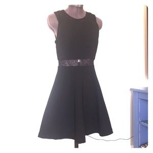 Black semi lace cocktail dress